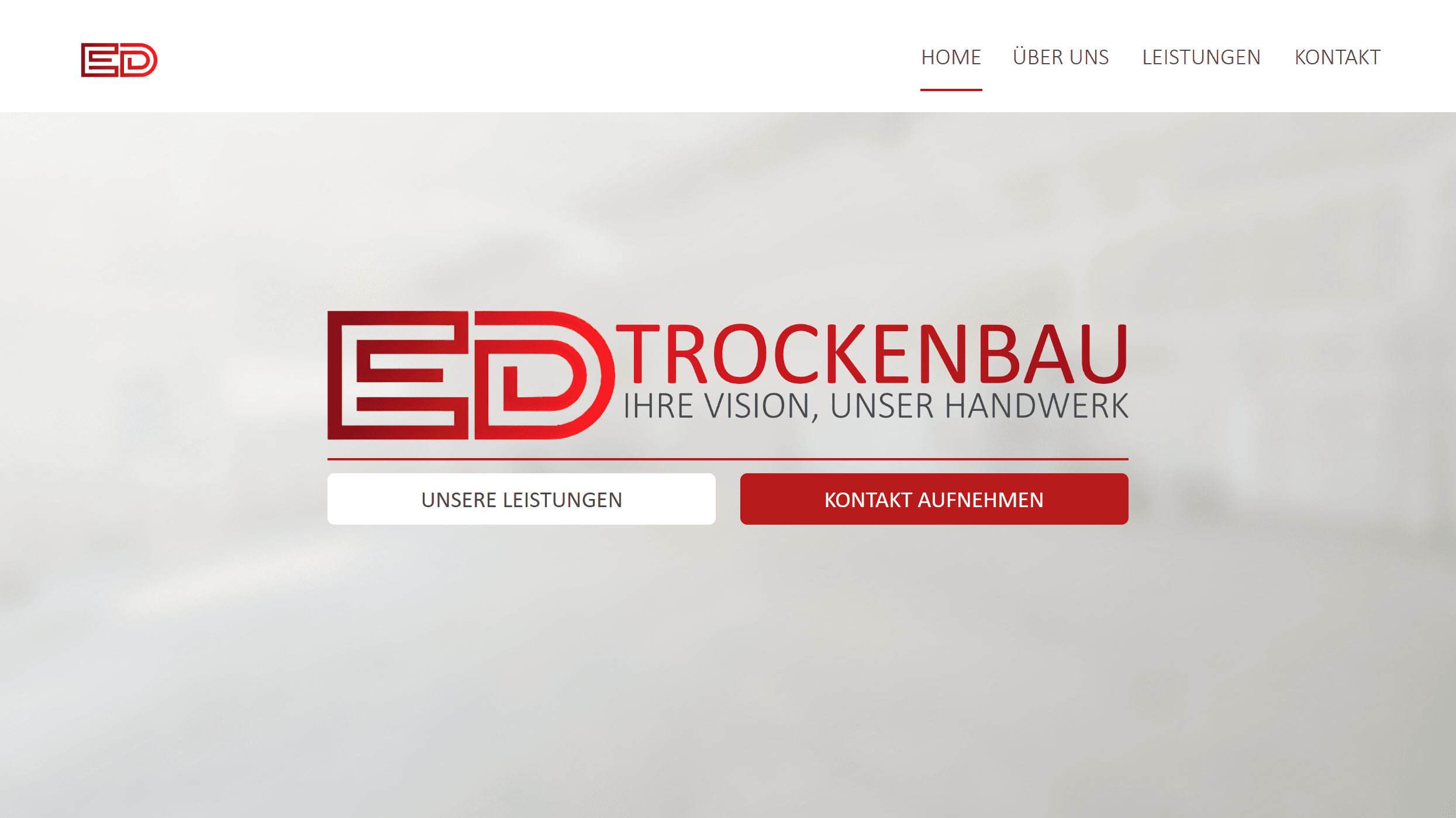 ED-Trockenbau - Webseite